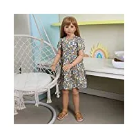 hamimi poupées bébé reborn 120cm poupée fille 5-6 ans modèle de vêtements pour enfants peut s'asseoir ou se tenir debout
