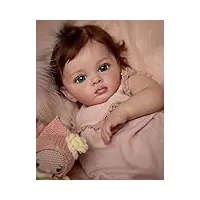 hamimi reborn baby dolls corps en silicone souple réaliste 24 pouces 60cm poupée de renaissance réaliste faite à la main soft real touch