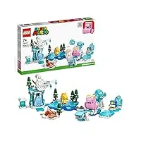 lego super mario 71417 ensemble d’extension l'aventure dans la neige de morsinet, jouet pour enfants à combiner avec pack de démarrage, et figurines congélo