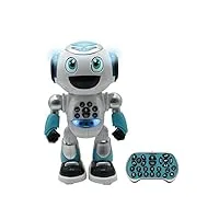 lexibook - powerman advance - robot télécommandé, jouet interactif et éducatif pour enfants marche, danse, joue de la musique, fabrique et raconte des histoires, programmable stem - rob28de, allemand