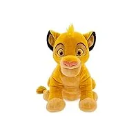 disney store peluche simba de taille moyenne, le roi lion, 33 cm, personnage câlin en peluche, petit lion avec détails brodés et toucher doux