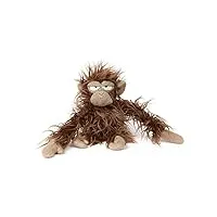 sigikid 39697 singe chimp jump, doudou beaststown : collectionner, offrir, jouer, câliner, pour enfants et adultes, de 3 à 99 ans, marron moyen/singe, 36 x 13 x 12 cm