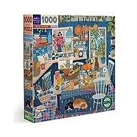 eeboo - puzzle 1000 pcs - blue kitchen - (epztbuk