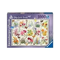 ravensburger - puzzle 1000 pièces - affiches de fleurs du jardin​ - adultes et enfants dès 14 ans - puzzle de qualité supérieure - nature & fleurs - 17485