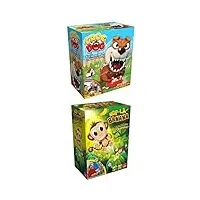 goliath pack jeu croc dog + hop-là banana - jeux d'enfants - a partir de 4 ans - jeux de société - jeux d'adresse - a partir de 2 joueurs