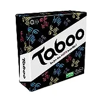 hasbro gaming jeu taboo classique, jeu de mots à deviner, jeu de groupe pour ados et adultes, jeu de société pour 4 joueurs et plus, à partir de 13 ans