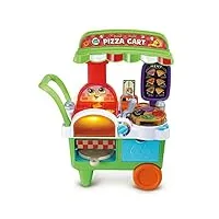 leapfrog build-a-slice chariot à pizza, jouet pour tout-petit, plus de 30 pièces de jeu, phrases, musique et chansons, apprentissage des chiffres, couleurs et formes, jeu de rôle pour 3, 4, 5 ans,
