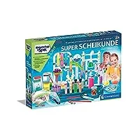 clementoni - 56172 - science & jeu - super chimie - langue néerlandaise, expériences scientifiques, jeux éducatifs 8-12 ans, fabriqué en italie