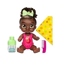 baby alive shampooing snuggle berry boo black hair 27,9 cm - poupée d'eau pour bébé - jouets pour filles et garçons de 3 ans et plus