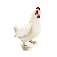 kuscheltiere.biz peluche poulet haut de gamme blanc oiseau 39 cm blenda