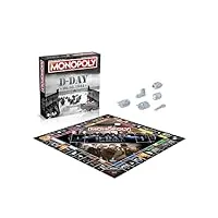 winning moves - monopoly d-day quadrilingue - jeu de société - jeu de plateau - 4 langues anglais - français - allemand - néerlandais - version française