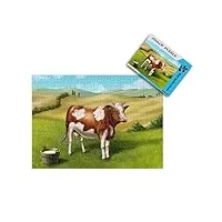 puzzle 2000 pièces pour adultes - puzzle adulte peinture de vache sur l'herbe - puzzle 2000 pièces adultes - loisir créatif pour adultes - puzzle adultes - puzzle 70x100cm
