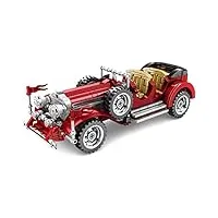 technic voiture de modèle vintage, le voitures classiques modèle à collectionner jeux de construction, 617 pièces blocs compatible avec lego technic