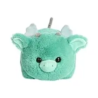 aurora adorable spudsters della dragon stuffed animal - comforting cuddles - playful companions - green 10 inches
