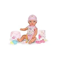 baby born little magic girl 835333 - poupée de 36 cm avec 7 fonctions et accessoires réalistes - fonctionne sans piles - convient aux enfants dès 1 an
