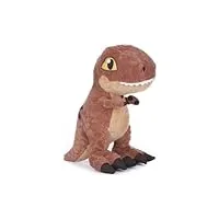 peluche géante pour jurassic dinosaure t-rex brun 90 cm - peluche licence - set doudou tyrannosaure dino enfant xxl + 1 carte tigre
