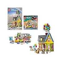 lego le pack enchanté 2 inclut: la maison de là-haut disney et pixar (43217) et la chambre d'aliya friends (41740), deux sets avec mini-poupées, figurine de l'Écureuil, pour les filles et garçons