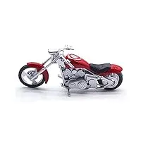 pour harley 1:18 Échelle alliage scooter sport vélo moulé sous pression jouets pour enfants en plein air moto véhicule course modèle réplique garçon cadeau modèles de motos (color : red, size : 1)