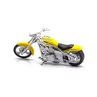pour harley 1:18 Échelle alliage scooter sport vélo moulé sous pression jouets pour enfants en plein air moto véhicule course modèle réplique garçon cadeau modèles de motos (color : yellow, size : 1