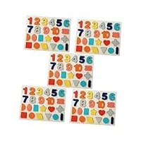 ibasenice 5 pièces puzzle tridimensionnel vue alphabet apprentissage jouet cube puzzles identifier blocs enfants jouet cognitif cerveau jouet jouets Éducatifs lettre bloc de bois enfant