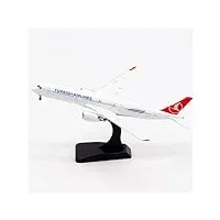 maquettes d'avion déco 1:400 a350 a350-900 tc-lga turkish airlines modèle jouet avec train d'atterrissage de base avion en alliage