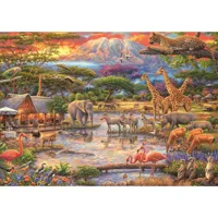 puzzle 500 piã¨ces : paradis sur le kilimandjaro
