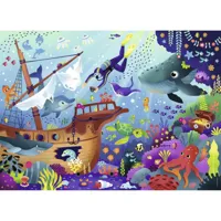 puzzle 100 piã¨ces : le monde sous-marin