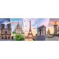 puzzle 1000 piã¨ces panoramique :  les monuments de paris