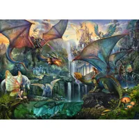 puzzle 9000 piã¨ces : la forãªt magique des dragons