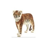 hansa peluche geante tigre brun jacquard 140 cm l 6592