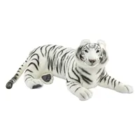 hansa peluche géante tigre blanc couche 100cml 3951
