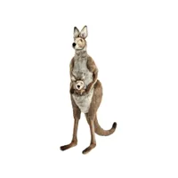 hansa peluche geante kangourou avec bebe 146 cm h 2716