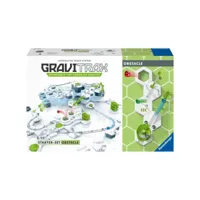 gravitrax starter set obstacle - jeu de construction stem - circuit de billes creatif - ravensburger - 175 pieces - des 8 ans rav4005556268665