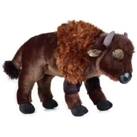 peluche bison de 30 cm marron