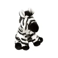 peluche zebre de 30 cm noir blanc 10853