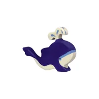 figurine holztiger baleine bleue avec eau