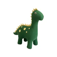 maxi dinosaure dina en peluche siège en 100% coton vert