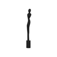 figurine décorative noir femme 7,5 x 7,5 x 66 cm