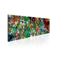 paris prix - tableau imprimé artistic puzzle 45 x 135 cm