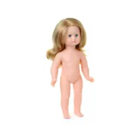 émilie 39 cm nue - cheveux longs blonds raie - yeux bleus - vilac - jeux et jouets