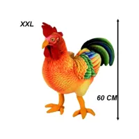 grande peluche coq 60 cm poulet volaille