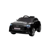 voiture véhicule électrique enfant e-tron sportback s line 12 v - v. max. 8 kmh - effets sonores, lumineux - télécommande, port usb, mp3 - noir