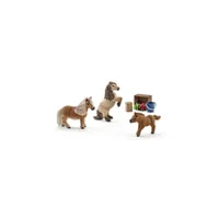 figurines chevaux : famille de mini shetlands sch4005086414327