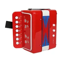 instrument à vent accordéon rouge