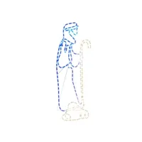 figurine de noël berger et agneau avec 168 led 102,5x35 cm
