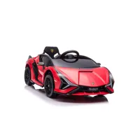 voiture électrique enfant de sport supercar 12 v - v. max. 5 kmh effets sonores + lumineux rouge