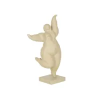 paris prix - statuette figurine déco delphine 52cm beige