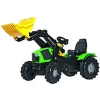 véhicule à pédale rolly toys tracteur escalier rollyfarmtrac deutz-fahr 5120 gr / bl