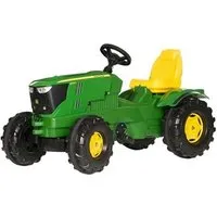 véhicule à pédale rolly toys tracteur escaliers rollyfarmtrac john deere 6210r vert