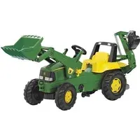 véhicule à pédale rolly toys tracteur à pédales rollyjunior john deere vert